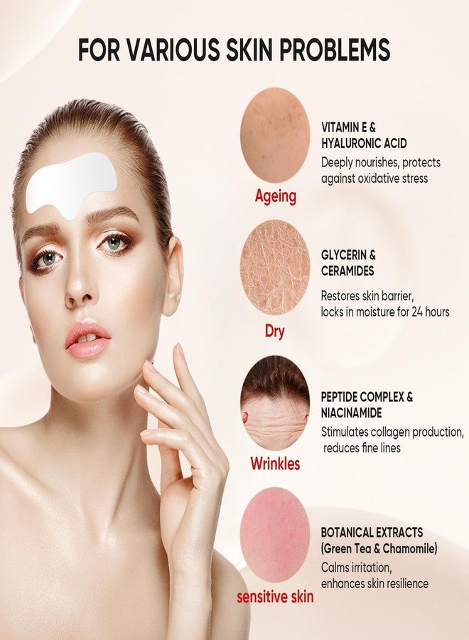 InfiniteRelax 12Pcs Forehead Wrinkle Patches for Women, Hydrolyzed | Collagen | Vitamin E | Aloe Vera to Reduce Wrinkles Forehead Wrinkles Treatment Overnight (Milky white) - Image 2